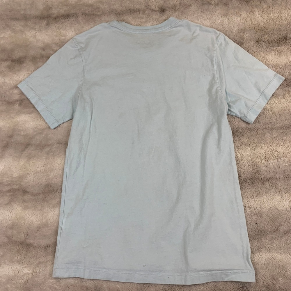 Jordan Flight Club Graphic T-Shirt Mens Small Blue Red Jumpman Logo Tee Cotton - Picture 5 of 5